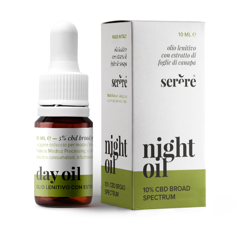 Serere_oli lenitivi_CBD al 5% e al 10%_flaconi da 10ml Serere_oli lenitivi_CBD al 5% e al 10%_flaconi da 10ml