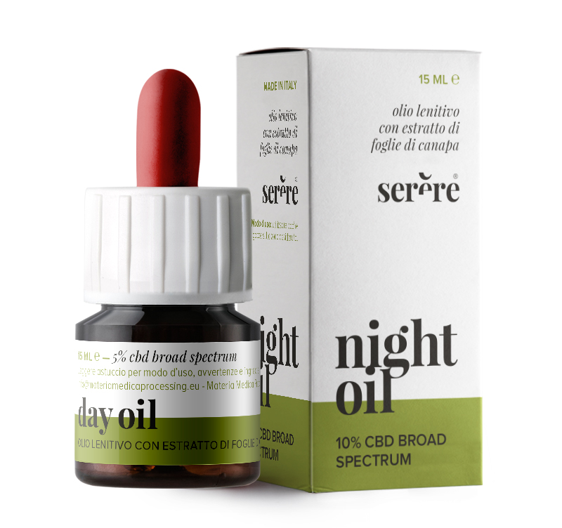 Serere_oli lenitivi_CBD al 5% e al 10%_flaconi da 15ml Serere_oli lenitivi_CBD al 5% e al 10%_flaconi da 15ml